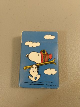Vintage Peanuts Miniature Hallmark Playing Cards Blue Mini Complete Jokers