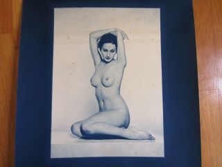 Vintage 1937 Charles Bruning Nude Pin Up Calendar,  Risque,  Advertising 2