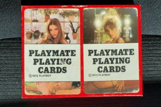 Playboy Playmate Playing Cards 2 Decks 1972 One