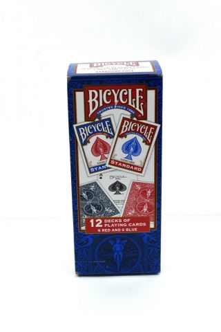 12 Decks Bicycle Poker Size Standard Playing Cards Made In Us Player 