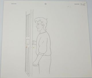 The Real Ghostbusters Animation Cel & Hand Drawn Sketch Peter Venkman 146 3