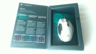 WHITE Logitech G600 MMO 20 - Buttons Programmable Macro Memory Wired Gaming Mouse 2