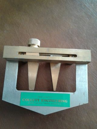 Vintage Brass Collett Engineering Dovetail Marking Gauge With Box