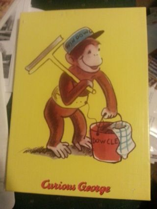 Curious George,  Takes A Job,  2005,  10 " X 14 " Wall Hanging