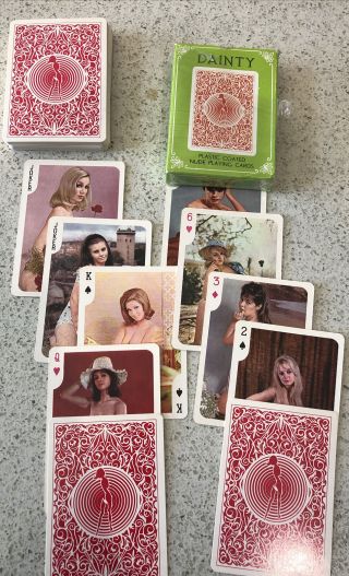 Vintage 50’s No N - 06 Playing Cards Dainty Nude Playing Cards Color 54 Cards