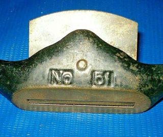 Vintage STANLEY NO.  51 Spoke Shave Draw Knife with flat sole 3