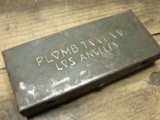Vintage Plomb Tool Co Los Angeles Small Socket Wrench Set In Metal Box W/