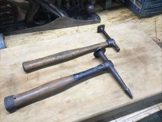 2 Vintage Fairmount Auto Body Hammers 158 - G & 151 - G Mechanics Tool