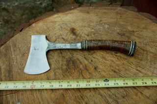 Vintage Estwing Belt Hatchet/ Axe,  All Steel,  Leather Cushion Grip Made In Usa