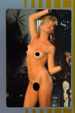 Vintage Nude 35mm Transparency Slide Of Pinup Pretty Girl Model N2116
