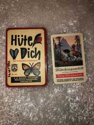 Vintage Quartett Cards Märchenquartett Fairy Tale English German Nr 503 Vtg Case