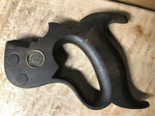 H.  Disston & Sons,  Split Nut Handsaw Handle For Back Saw