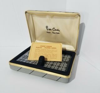Vintage 1977 Pierre Cardin Two Deck Playing Cards Set