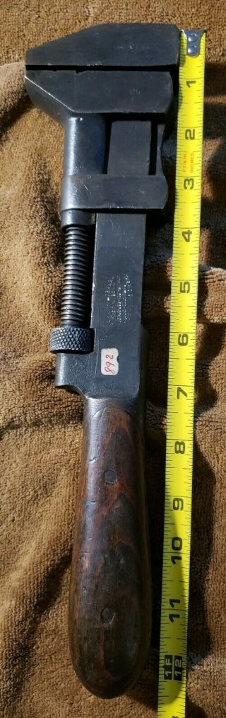 H.  D.  Smith " Perfect Handle " 12 - 1/2 " Adjustable Wrench Pat 1900