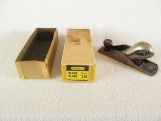 Vintage Stanley 110 Block Plane In The Box Made In Usa