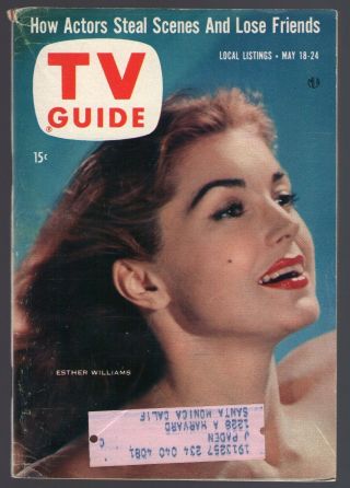 1957 Los Angeles Tv Guide Esther Williams Liz Montgomery Our Miss Brooks