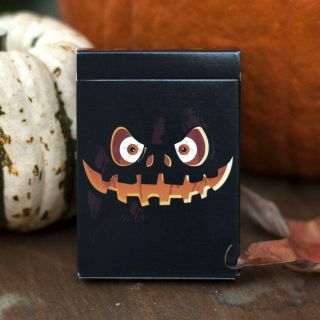 1 Deck Halloween Pumpkin Playing Cards Rare,  Usa