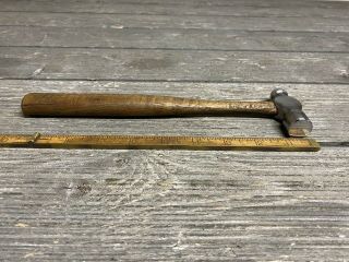 Rare Vintage Germantown Hardware 4 Ounce Ball Peen Hammer With Old Handle