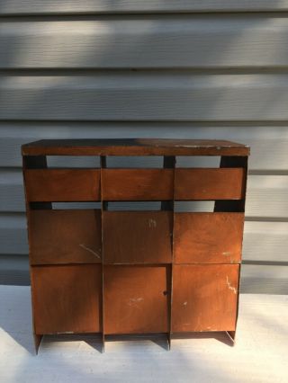 Vintage Bolt Bin Metal Drawer Parts Organizer Storage Box Cabinet 3