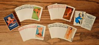 Vintage Pinup Playing Cards Models Of All Nations Wolf Pack 2 Jokers