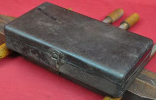 Antique Frank Mossberg Socket Set In Thick Steel Case