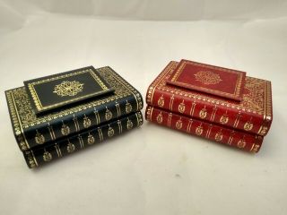 Vintage Playing Cards Four Decks Book Style Card Holders