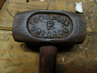 Vintage Punch - Lok - P - Chicago Blacksmith Forging Hammer 2.  2 Pounds W/handle