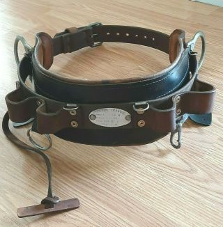 Vintage 70s Klein Buhrke Lineman Body Belt Model 5268n