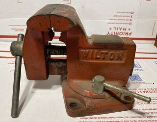 Wilton 3 1/2 Inch Swivel Bench Vise With Pipe Jaws Usa