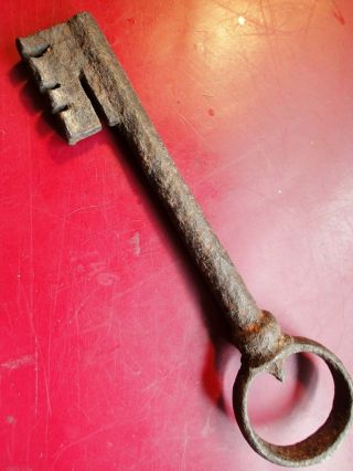 0.  17 Kg Very Old Handforged 17 - 18 Century Antique Key Scandinavia