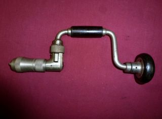 Antique Millers Falls Ratcheting Brace 6 " Sweep 1911 Patents