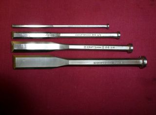 Craftsman 4 - Piece All Steel Wood Chisel Set 3680 In Pouch
