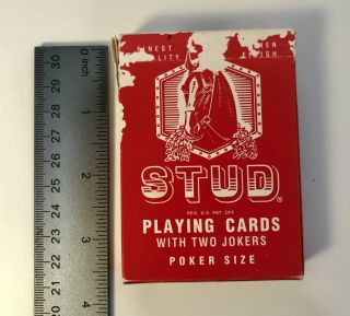 Stud Linen Finish Playing Cards,  Poker Size.  Made In Deerfield In For Walgreens