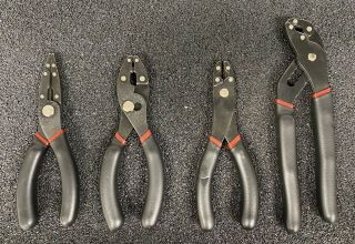 Vintage Craftsman 4 Pc Plier Set Made In The Usa 9 - 45744