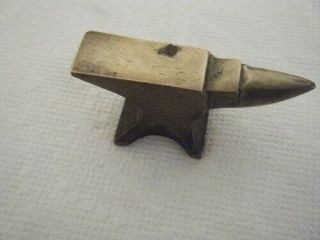 Vintage Miniature Solid Brass Blacksmith Jewelers Anvil Watch - Makers