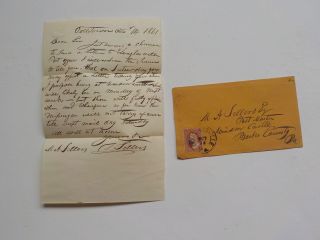 Antique Letter 1861 Postmaster Windsor Castle Pennsylvania Civil War Era Cover