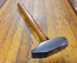 Antique Tools Double Bevel Straight Peen Blacksmith Anvil Hammer ☆craftsman Usa
