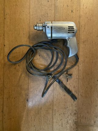 Vintage 1960s Sears Craftsman 3/8 Torque Control Variable Speed Electric Drill