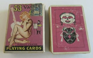 1953 53 Varga Girls Playing Cards Pin - Up
