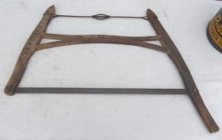 Vintage Buck Bucksaw Bow Saw Maine Barn Find - Marked: Cb & H Lines - Very Good