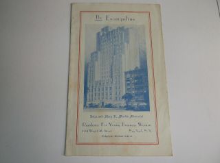 The Evangeline Residence For Young Women,  Salvation Army Settlement House 1920s