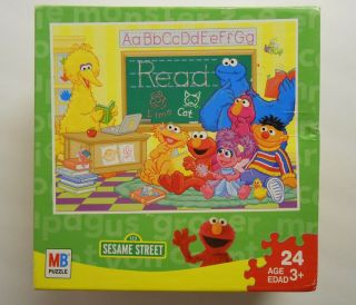 Mb Sesame Street 24 Piece Jigsaw Puzzle Keep Learning