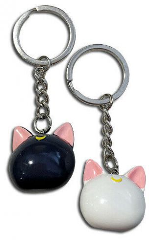 Sailor Moon Luna & Artemis 3d Anime Keychain Set Ge - 85281