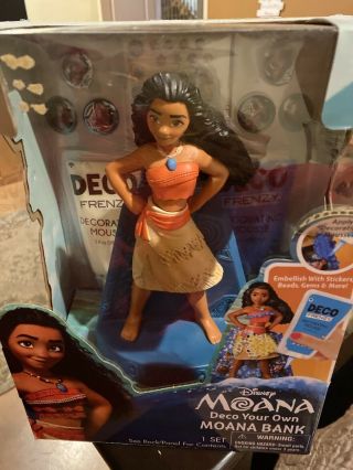 Disney Moana Deco Your Own Bank Toys Learn Decoration