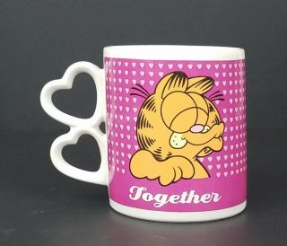 Vintage 1978 Garfield Together Ceramic Mug Cup By Creator Jim Davis