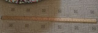 Vintage Lufkin No.  7116 Wood With Brass Ends 36 " Yard Stick Ruler Made In Usa