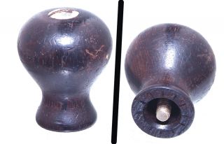 Orig.  Rosewood Knob For Stanley No.  48 & 49 Planes - Nickeled Screw - Mjdtoolparts