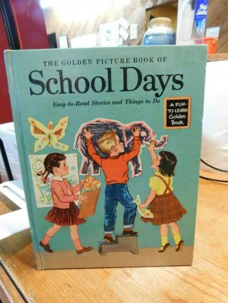 The Golden Picture Book Of School Days,  1954 And Jolly Times Tracing Book (platt)