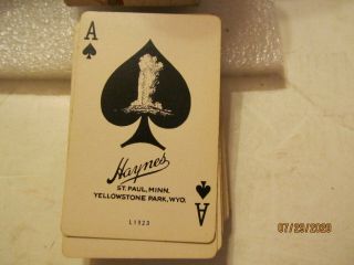Deck of Yellowstone National Park Playing Cards Made by Haynes No Jokers 3