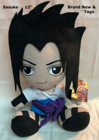 Sasuke Uchiha Naruto 13 " Plush Doll With Tags